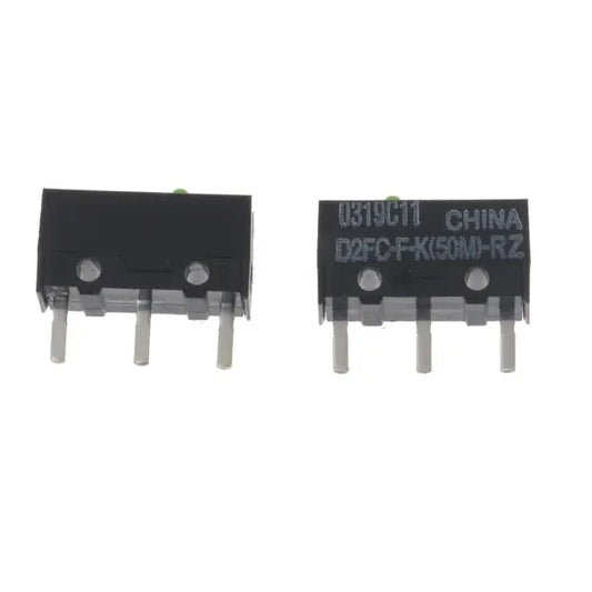2pcs Green Dot Mouse Microswitch D2FC-FK(50M)-RZ for Razer Mouse Microswitches 50 Million Clicks for Lifetime