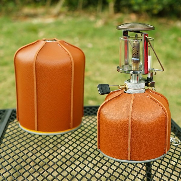Gas Tank Protector Cylinder PU Leather Gas Tank Protective Case Propane Gas Cylinder Protection Gas Fuel Tanks Gas Tank Protection 450g - Image 3