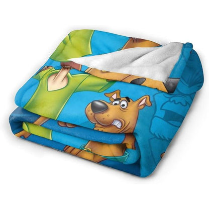 S-coo-by-doo Soft Fleece Blankets for Sofa, Bed, Couch Luxurious Warm Blanket for All Seasons for Teens -x187 50x40in 125x100cm - Image 2