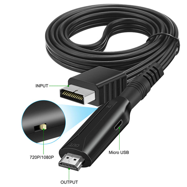 For PS1/for PS2 to HDMI Compatible Adapter Converter Up to 1080P Output Support PS1/for PS2 (480i/480p/576i) - Image 5