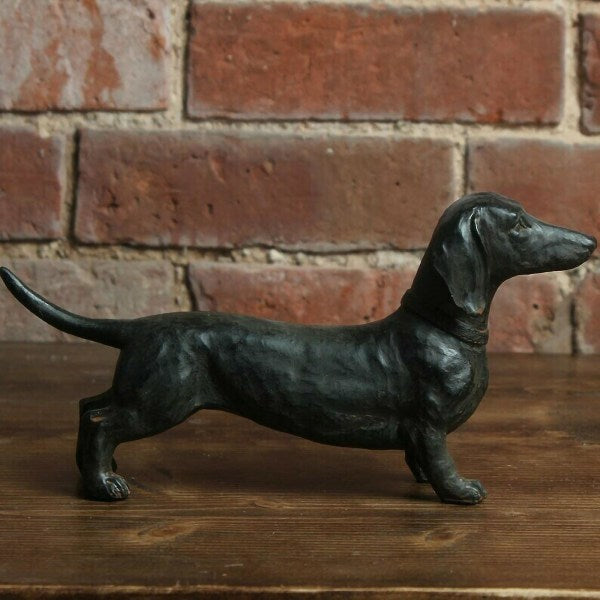 Resin Dachshund Statue Antique Collectible Ornament - Image 4