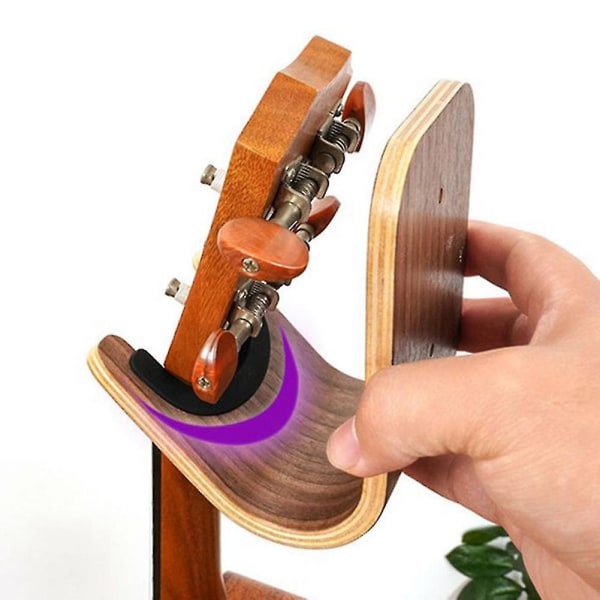 Guitar Skateboard Wall Hanger Unique Design Bent Wood Guitar Hanger Wall Mount Guitar Holder Acoust -suzuka null none - Image 2