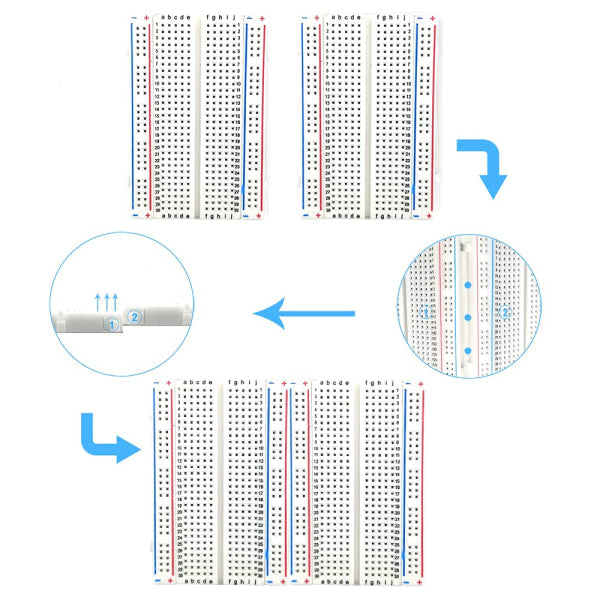 Breadboard/Mini Breadboard/Experiment Board 400 holes long - Image 5