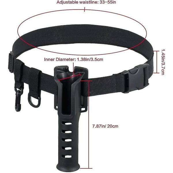 Adjustable Waist Rod Holder Portable Carp Fishing Rod Inserter - Image 3