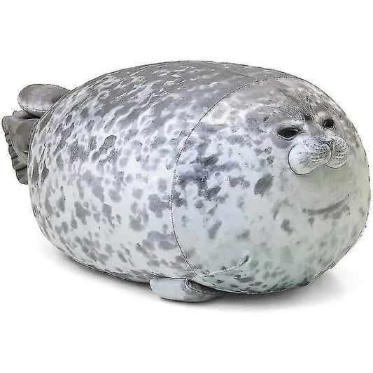 60cm seal pillow, chubby blob seal pillow Cute seal stuffed animal cotton plush toy Pillow Co