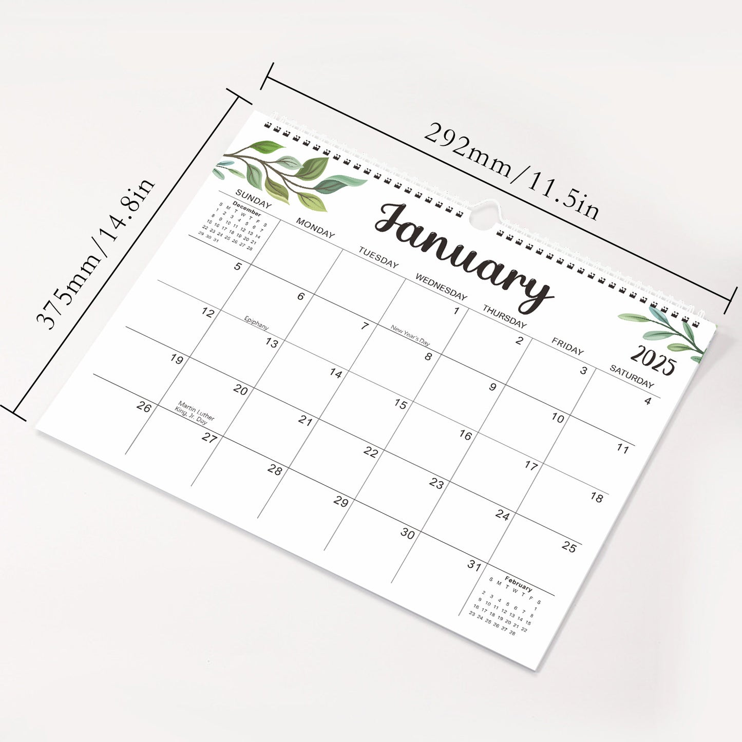 2025 Calendar - 14.5 x 11.4 inch 2025 Wall Calendar in Progress - Image 2