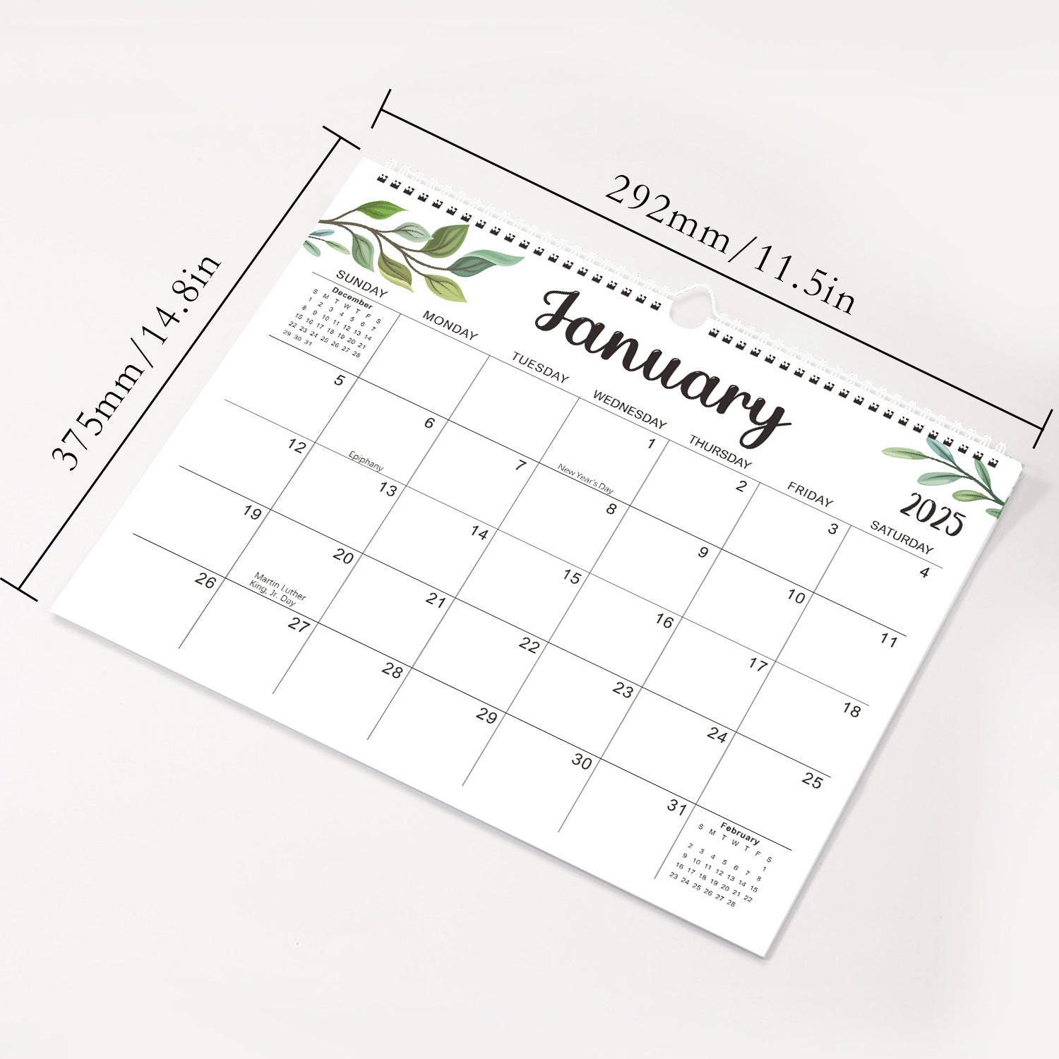 2025 Calendar - 14.5 x 11.4 inch 2025 Wall Calendar in Progress - Image 2