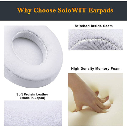 Compatible with Beats Solo 2 Solo 3 Replacement Ear Pads White CDQ - Image 4