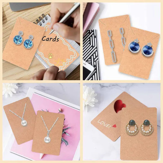 Earring Display Cards 480pcs with Plastic Bag Jewelry Packaging for Necklace Compatible with Oral-B Braun Philips - Image 2