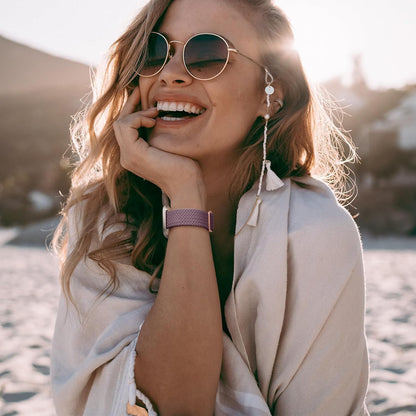 Fitbit Versa Strap Compatible with Sense Sense 2 Elastic Braided Nylon Sport Band - Image 2