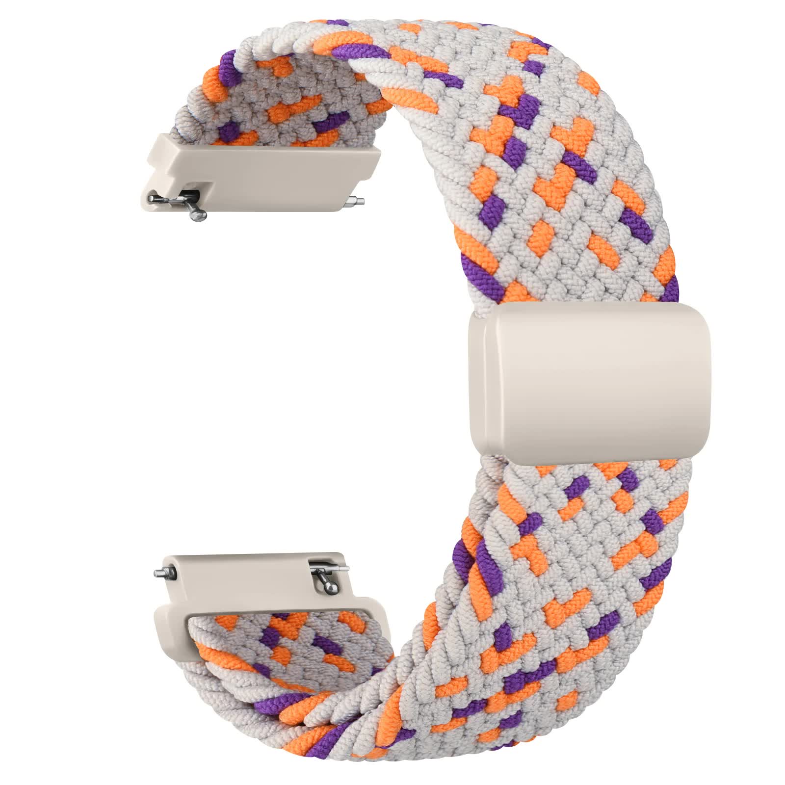 20mm Braided Sololoop for Garmin Vivoactive 5/3/3 Music Band Wristband for Garmin VivoMove3/Trend/Sport Venu SQ/SQ2/2plus Strap Denim Denim 20mm - Image 5