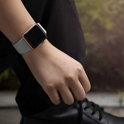 Compatible with Apple Watch Bands Series 8 7 6 5 4 3 Ultra SE 42mm 44mm 45mm, 3-Pack Black White Gray - Image 4