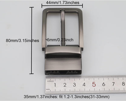 1.1 Inches to 1.5 Inches Belt Buckle 28mm to 38mm Single Prong Square Belt Buckles for Women Men - Image 2