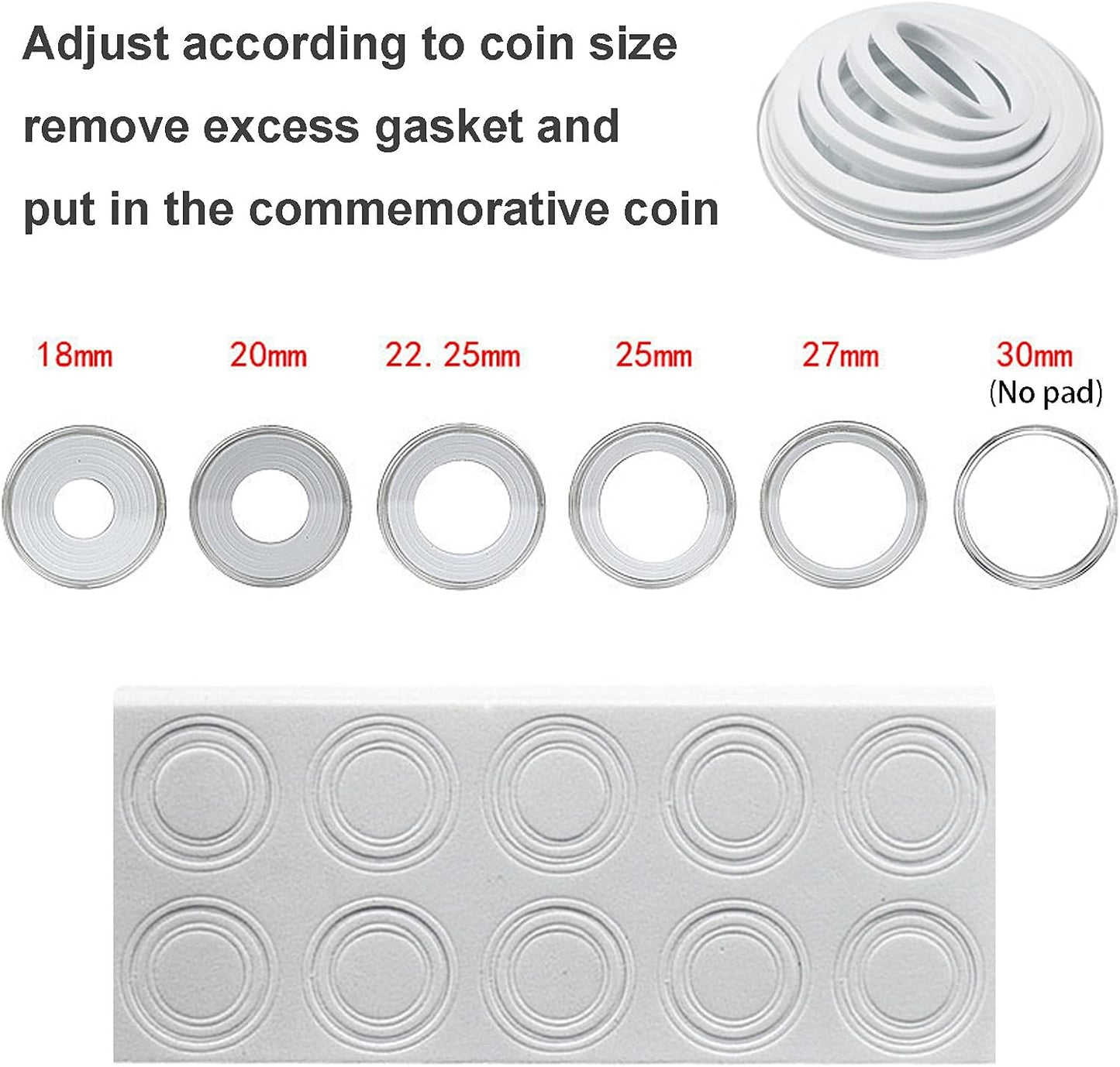 Wooden Coin Capsules Holder Case, Coin Storage Box Banknotes Collection Holder with Lock, Coin Collector Organizer Coin Display Commemorative Case for 40 Coins and 100 Banknotes - Image 2