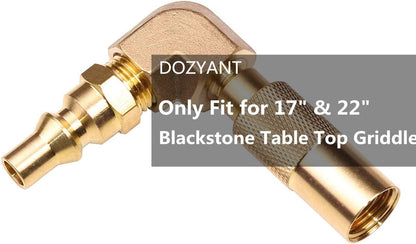 1/4 inch RV Quick Connect Adapter Conversion Fitting Elbow for Blackstone Tabletop Grill - 17 Inch and 22 Inch Portable Gas Griddle - Image 3