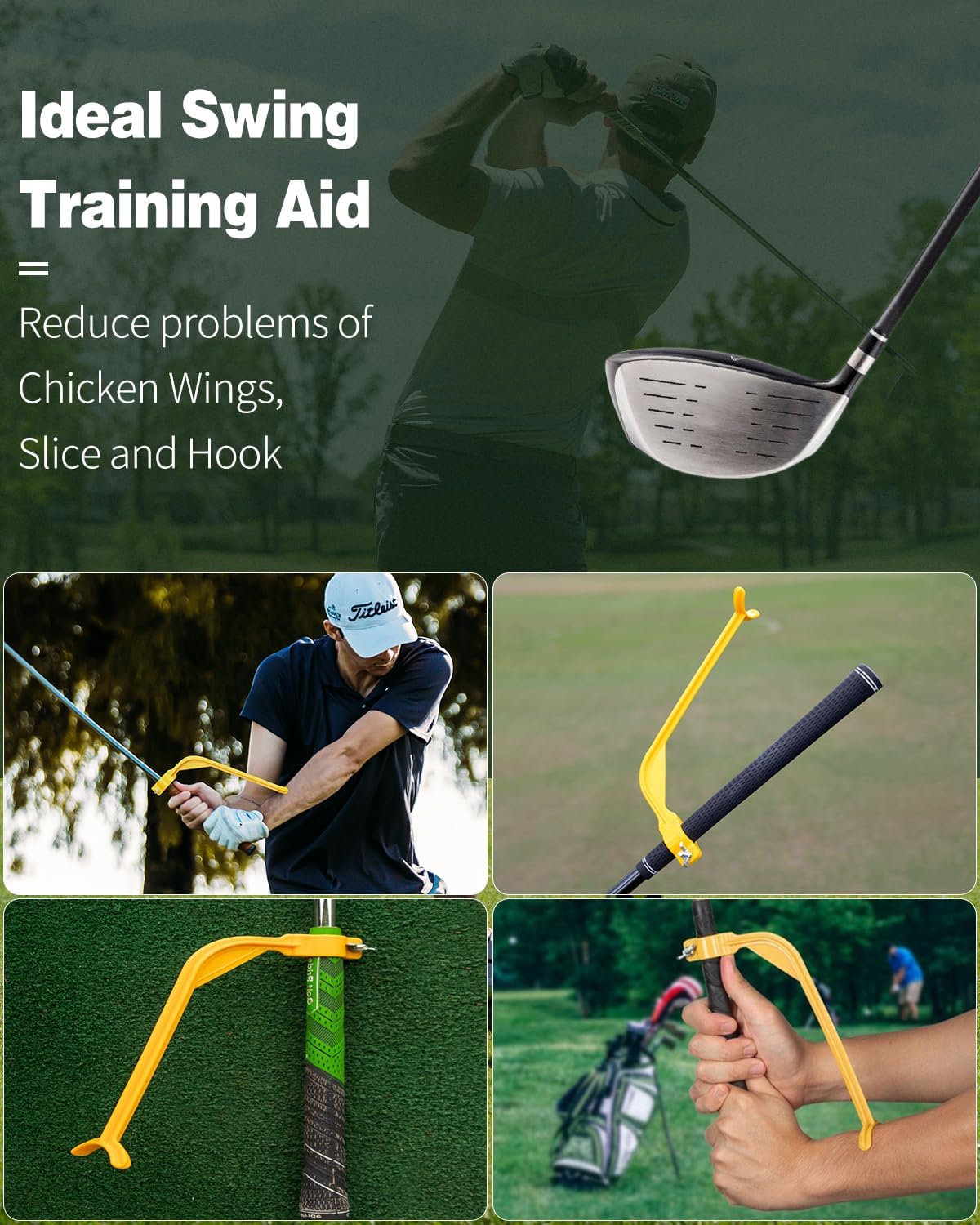Golf Training Wrist Hinge Golf Swing Training Aid Swing Correcting Trainer Tool for Golfers Beginners Arm Elbow Posture Teaching Accessory for Golf Club Practice - Image 3