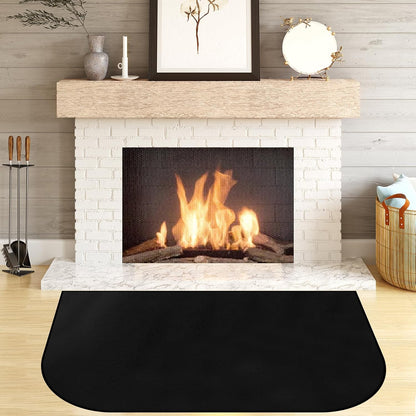 Fireplace Mat, Hearth Rug Fireproof, Fireplace Floor Mat, Fireproof Rug for Fireplaces and Woodstoves,Fire Resistant Fireplace Rug, D Shaped, Size 40" x24" - Image 4