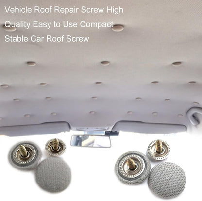 20Pcs Car Roof Repair Screw, Automotive Clips Auto Roof Snap Pins Retainer Practical Easy to Use Nylon Stable Car Roof Headliner Repair Kit Smooth Side - Image 3