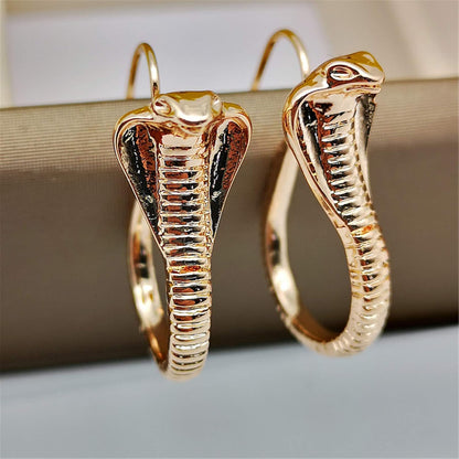 Vintage Cobra Dangle Earrings Personalized Animal Snake Hook Earrings for Women Punk Gothic Ear Jewelry - Image 3
