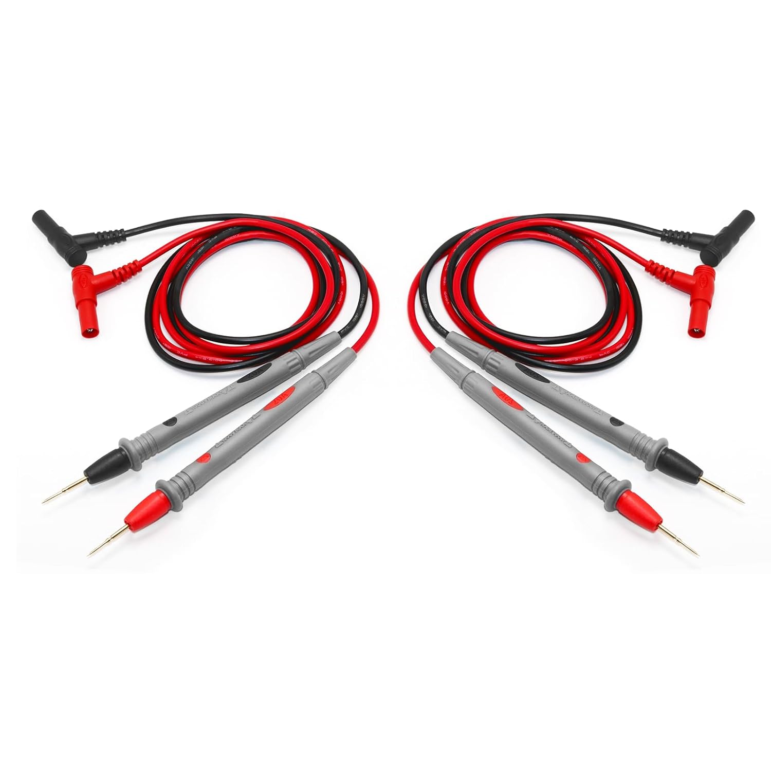 2 Pack 1000V 20A multimeter Leads, multimeter Leads & fluke Test Leads, black - Image 4