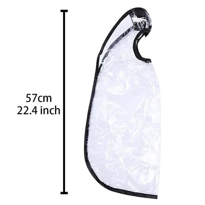 HZFLY 2 Pcs Easy Hair Washing Funnel & Apron for Upright Position Washing - Clear Hair Dye Cape for Home or Salon Use - Elderly, Handicapped, Disabled Clients - Image 2