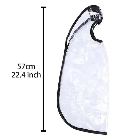 HZFLY 2 Pcs Easy Hair Washing Funnel & Apron for Upright Position Washing - Clear Hair Dye Cape for Home or Salon Use - Elderly, Handicapped, Disabled Clients - Image 2