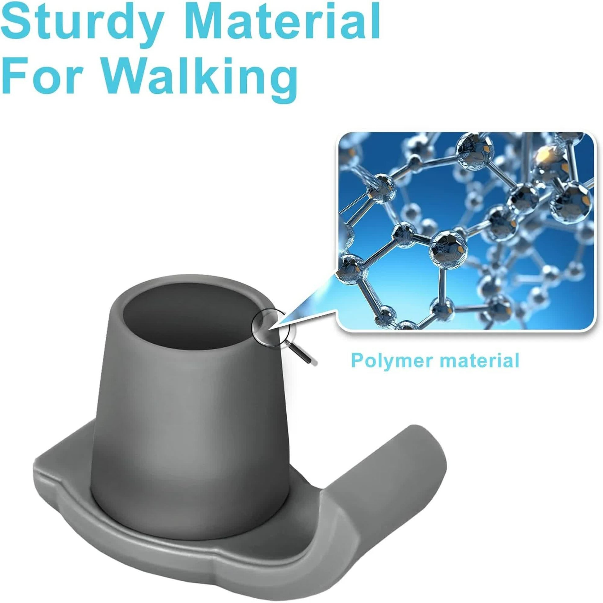 4 Pack Walker Skis Glides, Universal Walker Accessories for Seniors Mobility Aid Accessory - Image 2