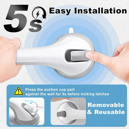 Shower Foot Rest for Wall, 12 Inches Shower Pedicure Foot Stool for Shaving Legs Bathroom Stool with Powerful Suction Cups Foot Stand for Inside Shower Suitable for Small Shower Spaces - Image 4