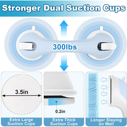 Shower Foot Rest for Wall, Shower Pedicure Foot Stool for Shaving Legs Bathroom Stool with Powerful Suction Cups Foot Stand for Inside Shower Suitable for Small Shower Spaces - Image 3