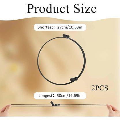 2 Pcs Tuck Band Adjustable Crop Band, Tuck Band Tool for Women Waist Shirts Sweater, Elastic Band Transform The Way You Style Your Tops Suitable for Yoga, Fitness and Other Sports (Black+White) - Image 2