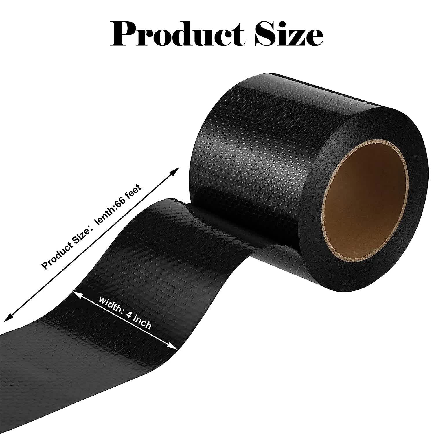 RV Underbelly Tape RV Underbelly Material Corrugated Waterproof Flex Mend Belly Tape Thick Adhesive Patch Sealing Mobile Home Camper Travel Trailer Tear Repair(1 Pack,4 Inch x 66 Feet) - Image 2