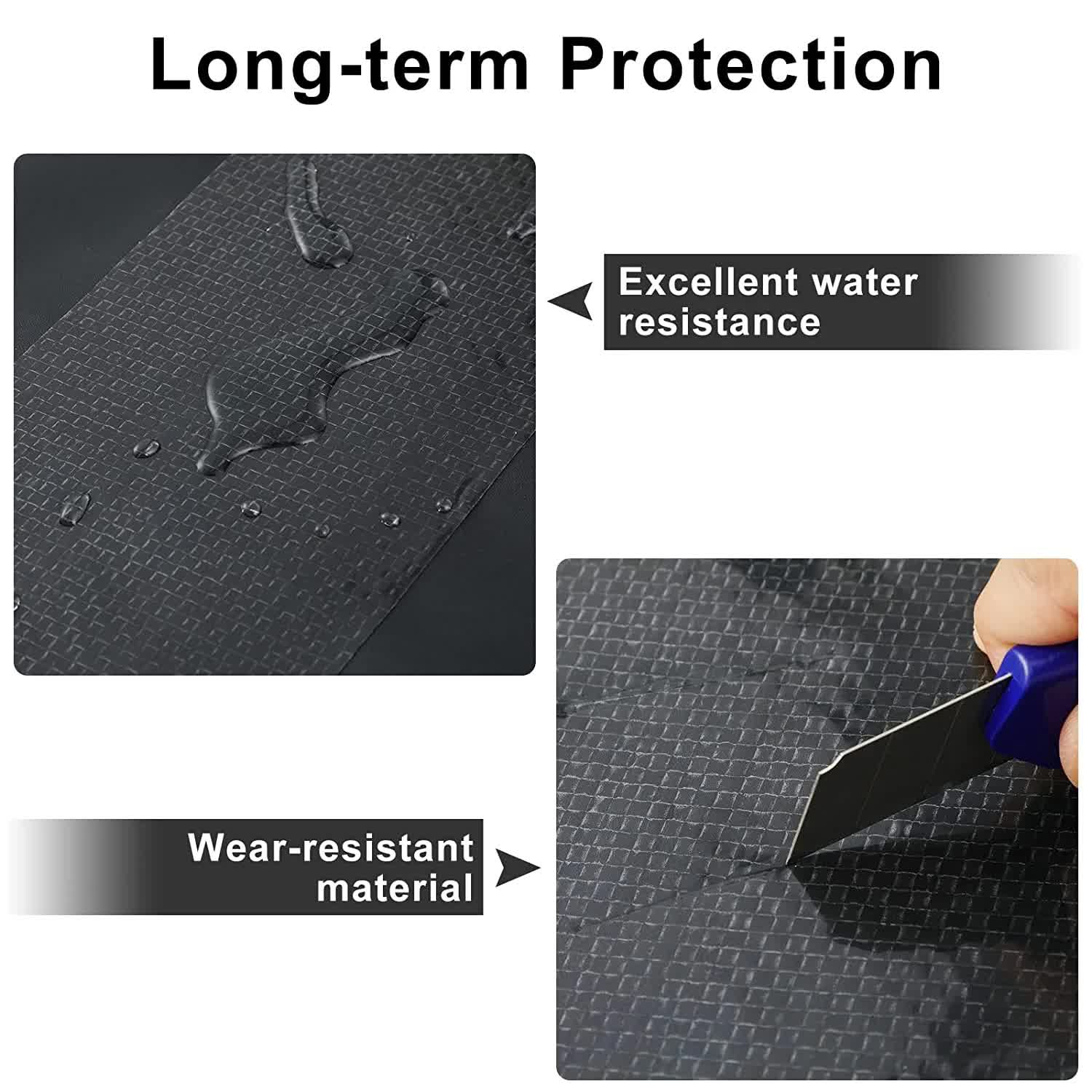 RV Underbelly Tape RV Underbelly Material Corrugated Waterproof Flex Mend Belly Tape Thick Adhesive Patch Sealing Mobile Home Camper Travel Trailer Tear Repair(1 Pack,4 Inch x 66 Feet) - Image 4