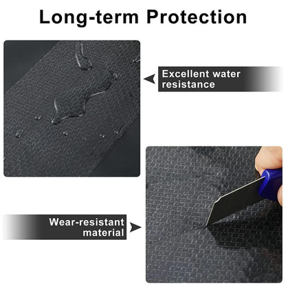 RV Underbelly Tape RV Underbelly Material Corrugated Waterproof Flex Mend Belly Tape Thick Adhesive Patch Sealing Mobile Home Camper Travel Trailer Tear Repair(1 Pack,4 Inch x 66 Feet) - Image 4