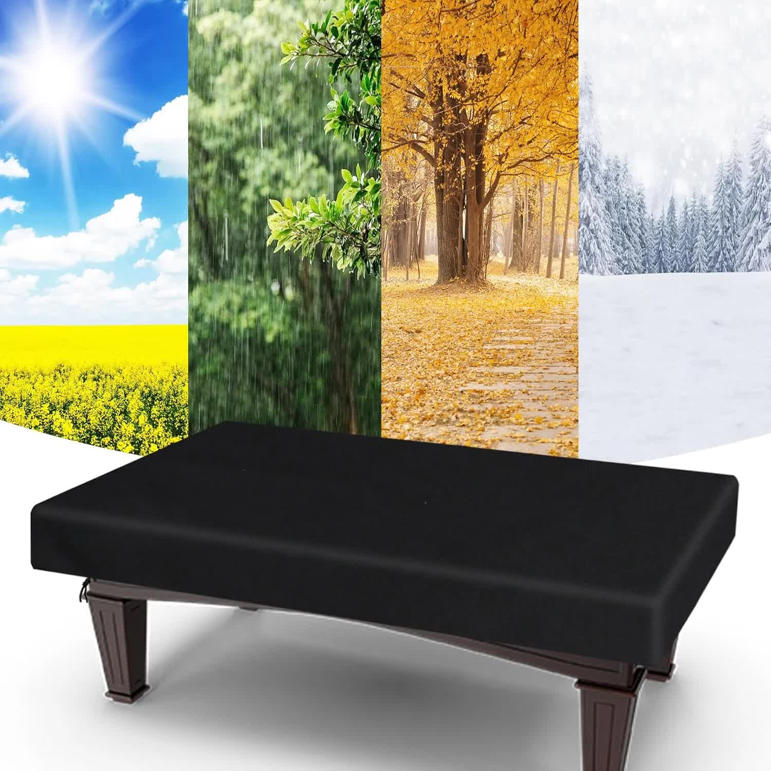 8 Feet Pool Table Cover, Waterproof & Dustproof 420D Oxford Cloth Billiard Pool Table Cover for Pool Table 8FT Fitted(Black) - Image 4