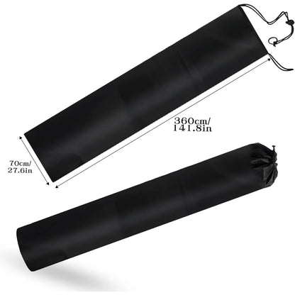 Jumbo Rug Storage Bag with 2 Buckle Straps for Tying, Large Drawstring Carpet Bag for Rugs up to 10×14 Ft, Rug Shipping Bags for Rug Moving Storage(28×142 Inch) - Image 2