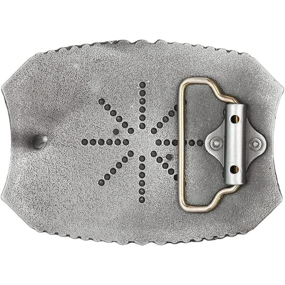 Men's American Western Belt Buckle Knight Vintage Initial Letters A to Z Alphabet Cowboy Rodeo Belt Buckle - Image 2