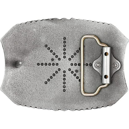Men's American Western Belt Buckle Knight Vintage Initial Letters A to Z Alphabet Cowboy Rodeo Belt Buckle - Image 2
