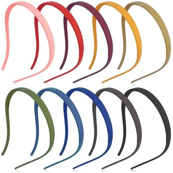 Headbands for Glasses Wearers 10Pcs, Sunglasses Headband for Women Girls, No Headache Headband Flex, Comfortable Headbands Non-slip, Square Headband, Matte Plastic Headbands No Pressure - Image 4
