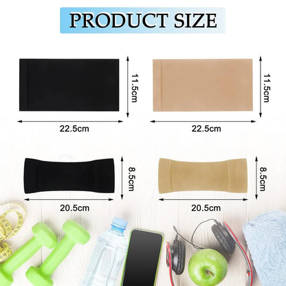 4 Pairs Slimming Arm Shaper and Thigh Slimmers Set, Elastic Compression Arm Shapers Upper Arm Sleeve Slimming Thigh Sleeves Thigh Wraps Slim for Women - Image 2