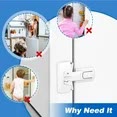 2 Pack Freezer Door Latches Refrigerator Lock Freezer Lock For Upright Freezer Refrigerator Fridge Freezer Door Lock Proof Refrigerator Lock Baby Safety Fridge Door Latch Locks For Kids Aging Seals - Image 3