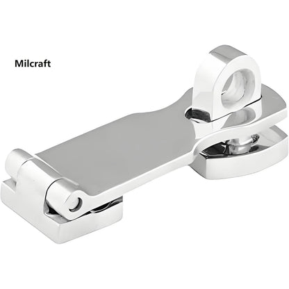 Marine Grade Stainless Steel Heavy Duty Door Hasp with Turning Padlock Eye Mount - Image 4