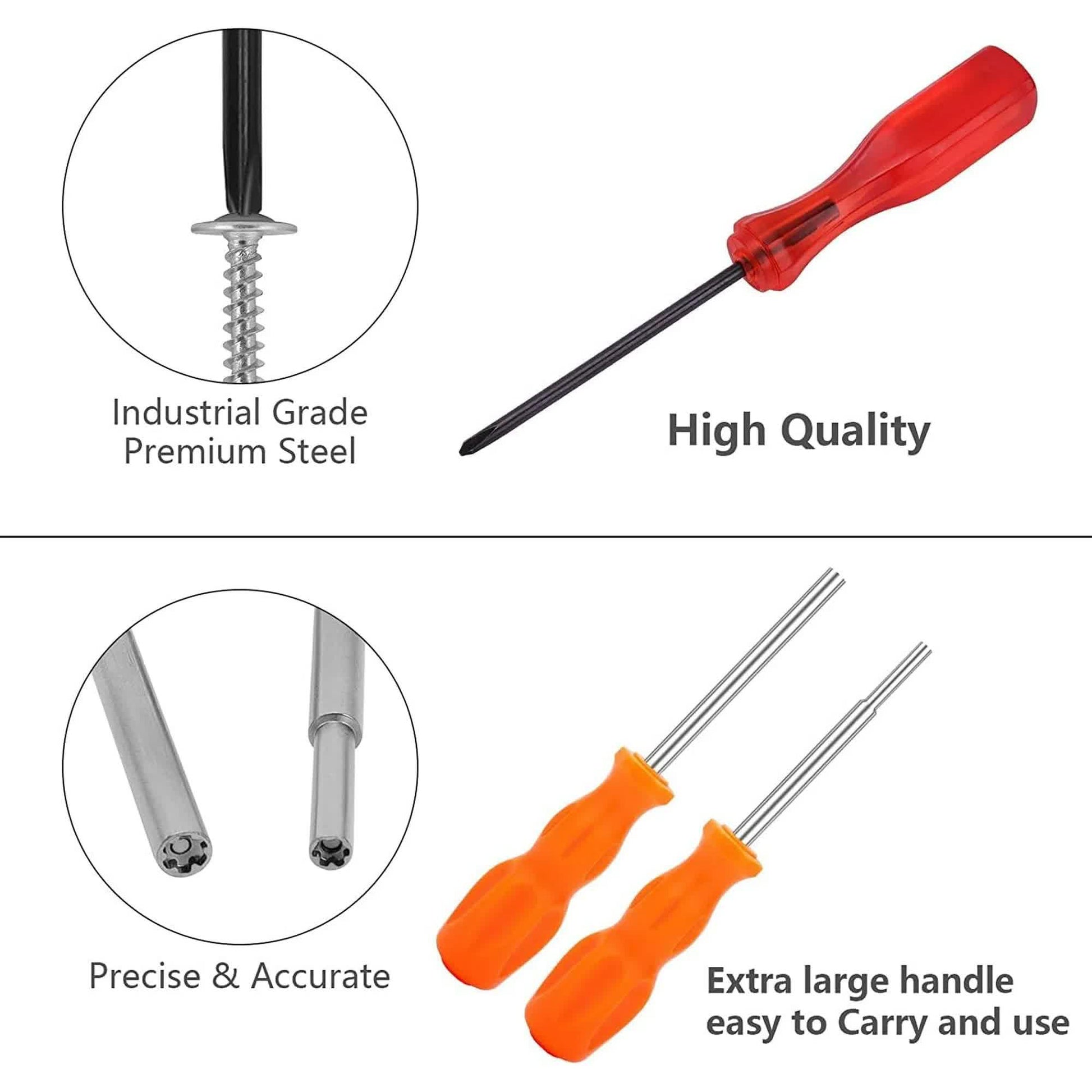 3 Pack Gamebit Security Screwdriver, 3.8mm and 4.5mm Security Screwdriver and 2.5mm Triwing Screwdriver for Super Nintendo, SNES, NES, N64 and GameBoy - Image 4