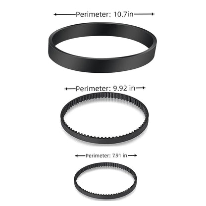 Replacement Belt Suitable for Bissell ProHeat 2X Revolution Pet Pro Carpet Cleaner 1986, 1964, 2007, 2007P Series, Replace Parts 1611129, 1611130 & 1606428(3 Different Types of Belts) - Image 2