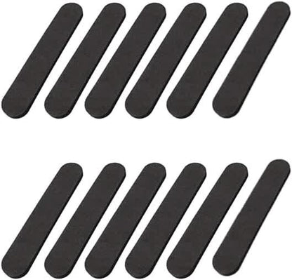 12pcs Hat Size Tape Hat Size Reducer Inserts Liner Foam Reducing Sizing Tape Sizer Self Adhesive for Hats Caps Make Smaller Sweatband Black