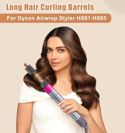 40mm/1.6" Long Barrel Attachment for Dyson Airwrap HS01/HS05/HS08 | Auto-Wrap Dual Rotation Curling Iron for Dyson Airwrap Attachments, Creates Voluminous Curls & Loose Waves - Image 2