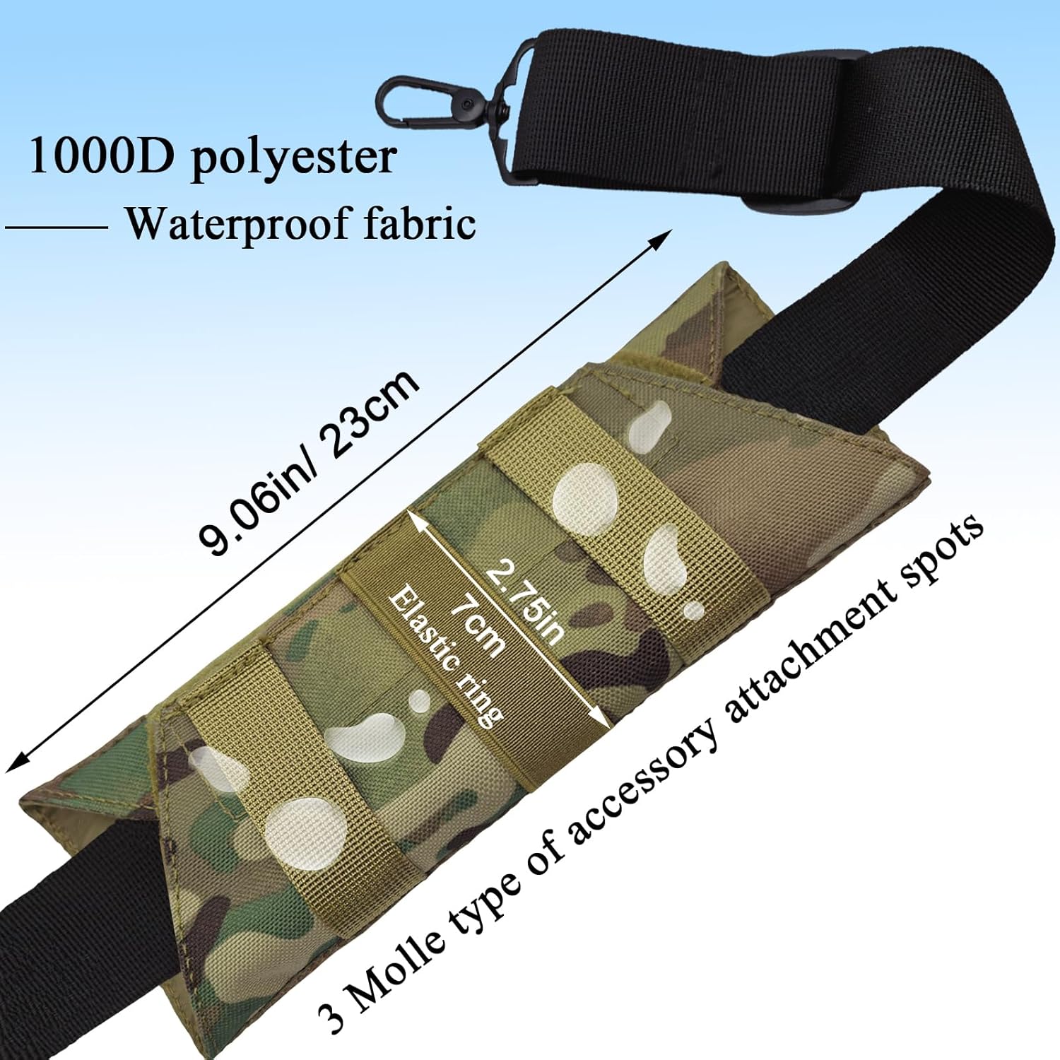 Soft Long Shoulder Strap Pad, Removable & Breathable & Thick Backpack Strap Pads for Bag Strap - Image 2