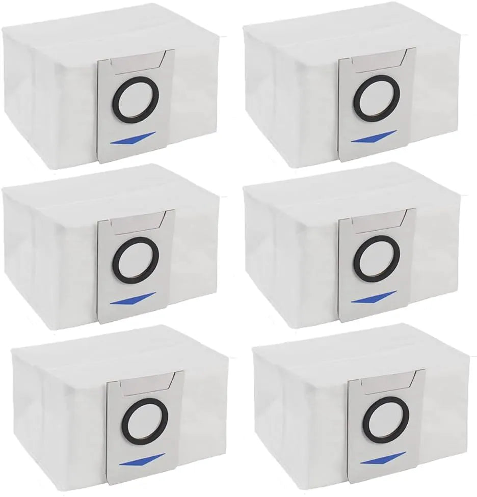 Dust Bags Spare Part for Ecovacs Deebot X1 X1 Plus T10 T10 Plus Robot Vacuum Cleaner Replacement Dust Garbage Bag Accessories (6 Pcs)