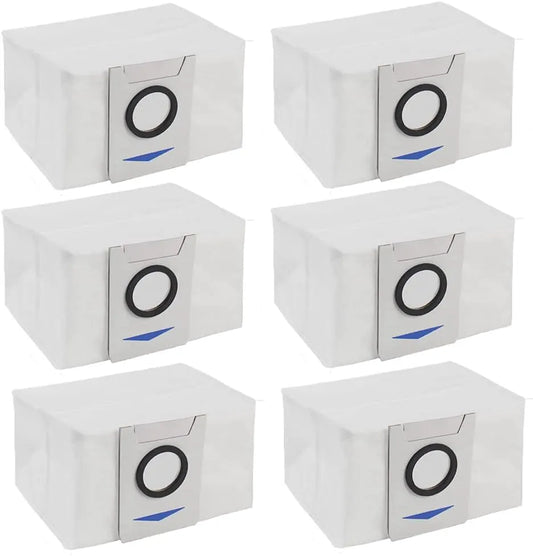 Dust Bags Spare Part for Ecovacs Deebot X1 X1 Plus T10 T10 Plus Robot Vacuum Cleaner Replacement Dust Garbage Bag Accessories (6 Pcs)