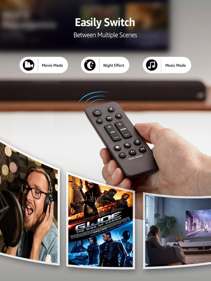 Universal Soundbar Remote Control Replacement for Polk Audio Signa S1, S2, S3, S4 Ultra-Slim Sound Bar, RE6214-1 RE62141 - Image 4