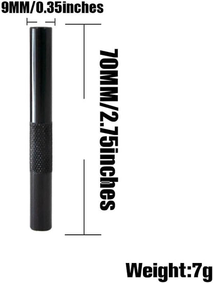 Portable Mini Straw Dispenser - Reusable Small Metal Straw Tube Drinking Set for Kitchen Outdoor Camping Travel Silver 2.24 - Image 2